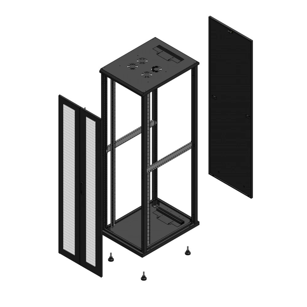 Gigamedia 19" conf S70 42u 600x800 MM av DBL per par ex