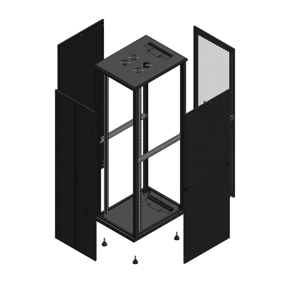 Gigamedia 19" conf S70 42u 600x800 MM av DBL tol ar SPL per