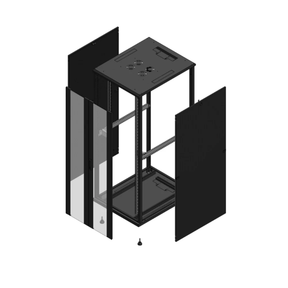 Gigamedia 19" conf S70 42u 800x1000 MM av DBL ver SP