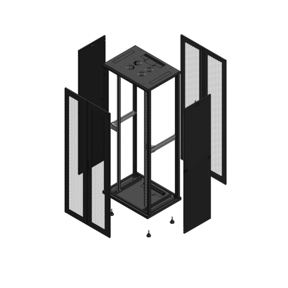 Gigamedia 19" conf S70 42u 800x600 MM av DBL per ar DBL per