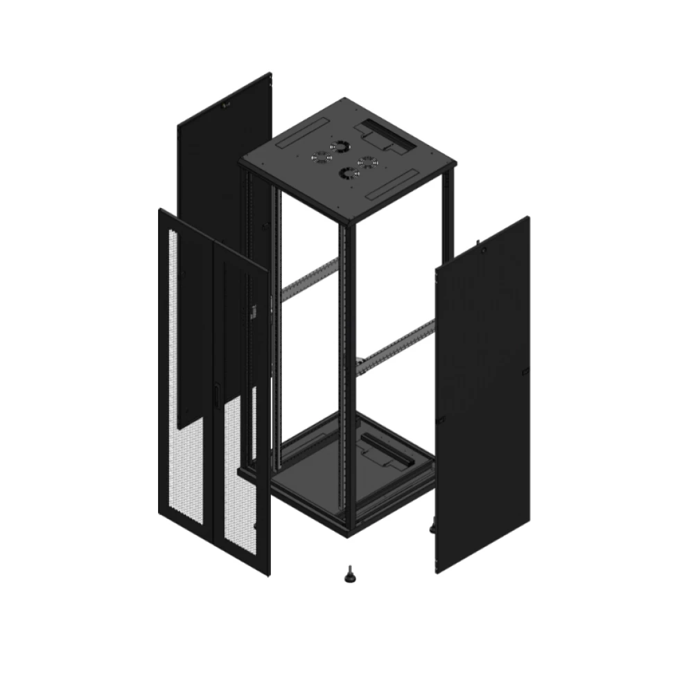 Gigamedia 19" conf S70 42u 800x800 MM av DBL per SP