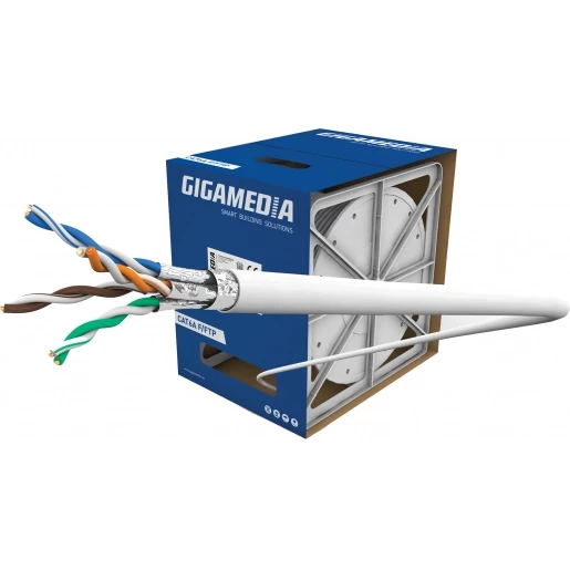 Gigamedia Cat6a F/FTP LSZH-FR cca WH 200M