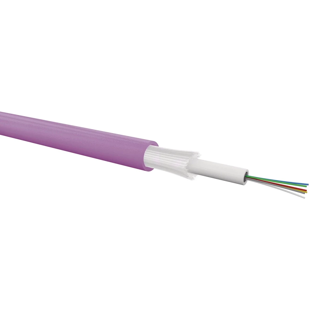 Gigamedia Glasvezelkabel binnen/buiten loose tube LSZH 12fo om4 multi fiber units centraal cca fo12b4frlst