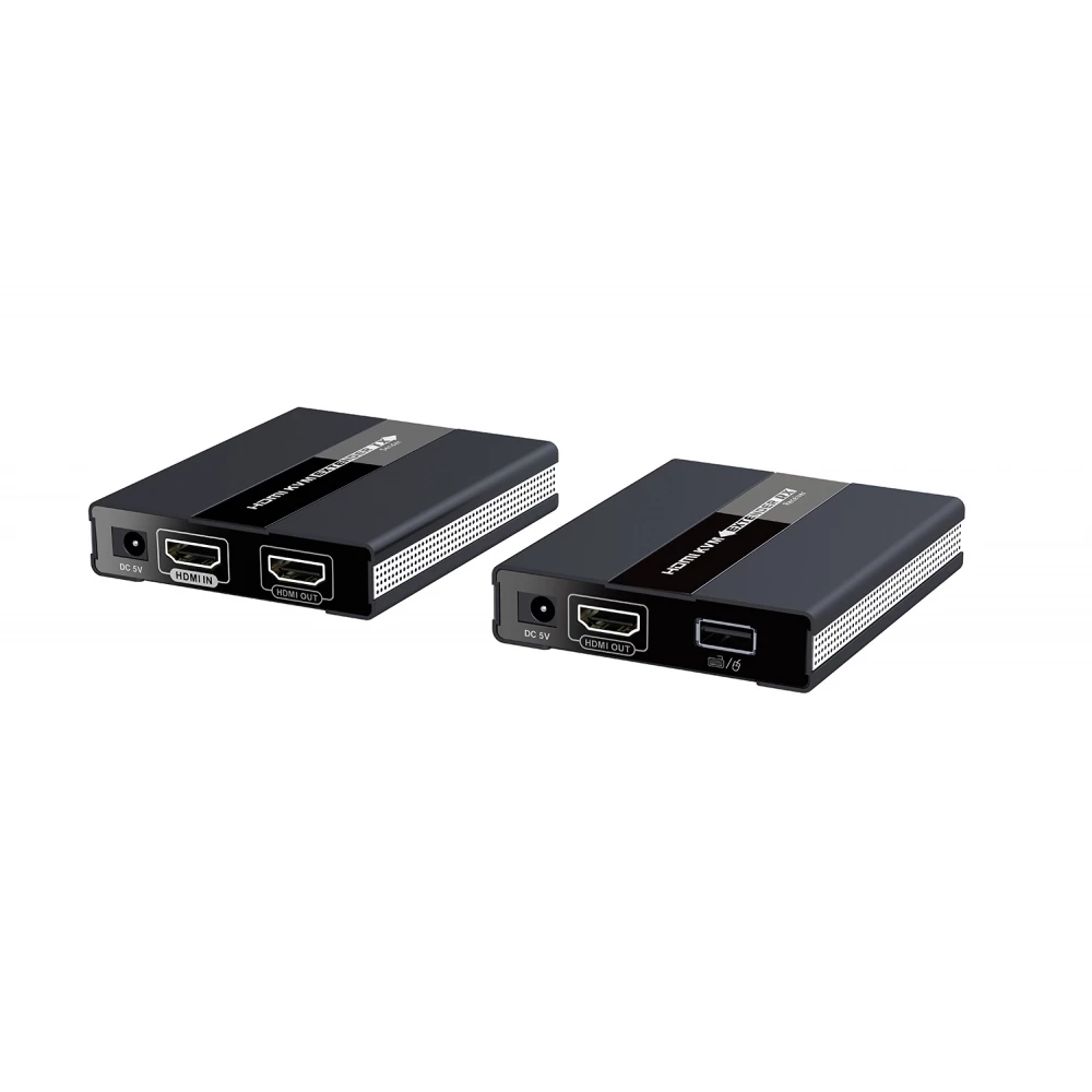 Gigamedia Hdmi extender 60M netwerkkabel + KVM hdext2k60mkvm