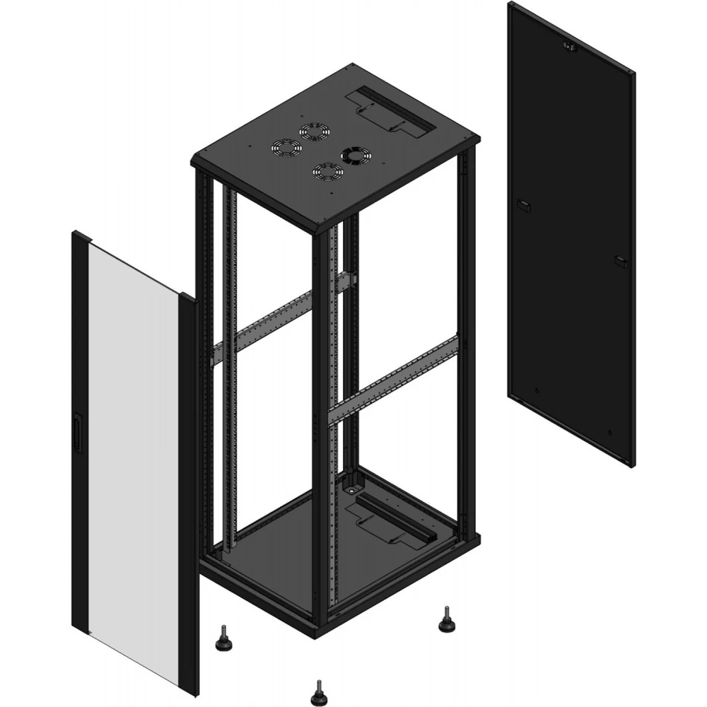 Gigamedia Netwerkkast 19" 36he 600x800mm zwart