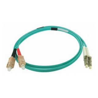 Gigamedia Patchkabel duplex SC/LC om4 10MTR aqua
