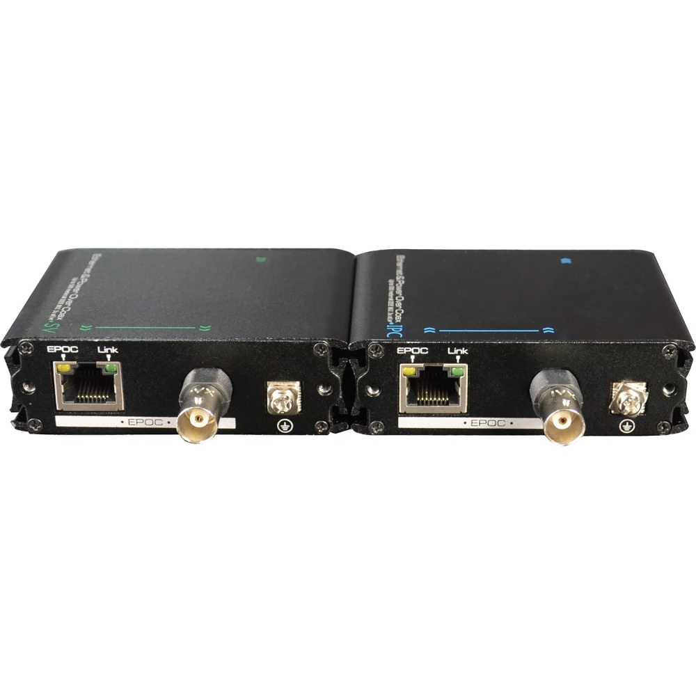 Gigamedia Poe+ repeater kit coax - transmitter + receiver (400M)