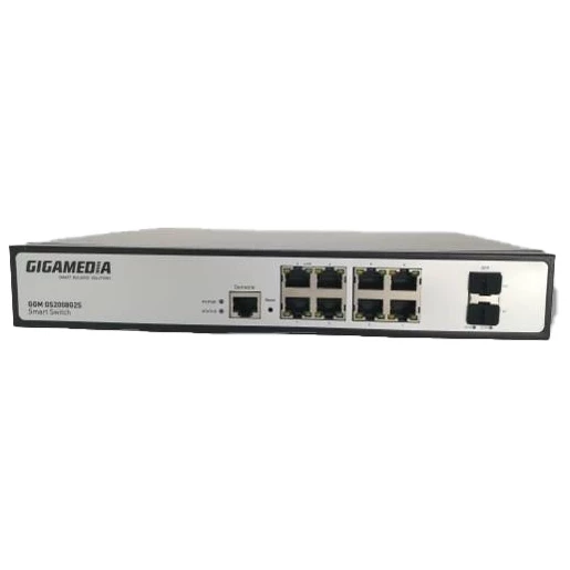 Gigamedia Smart managed L2 switch 8 ports + 2 SFP