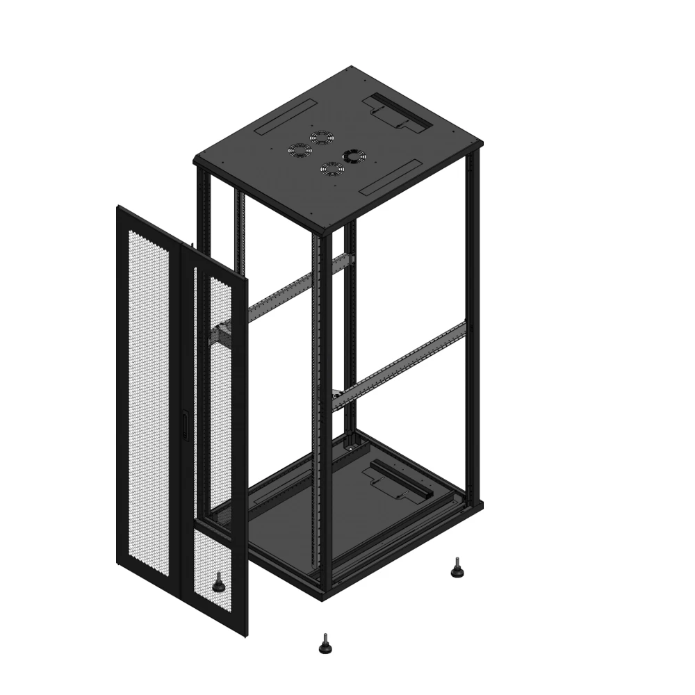 Gigamedia Vloer patchkast av dubbel per SP ex 19" 42he 800x1000mm zwart 7042810ppdspex