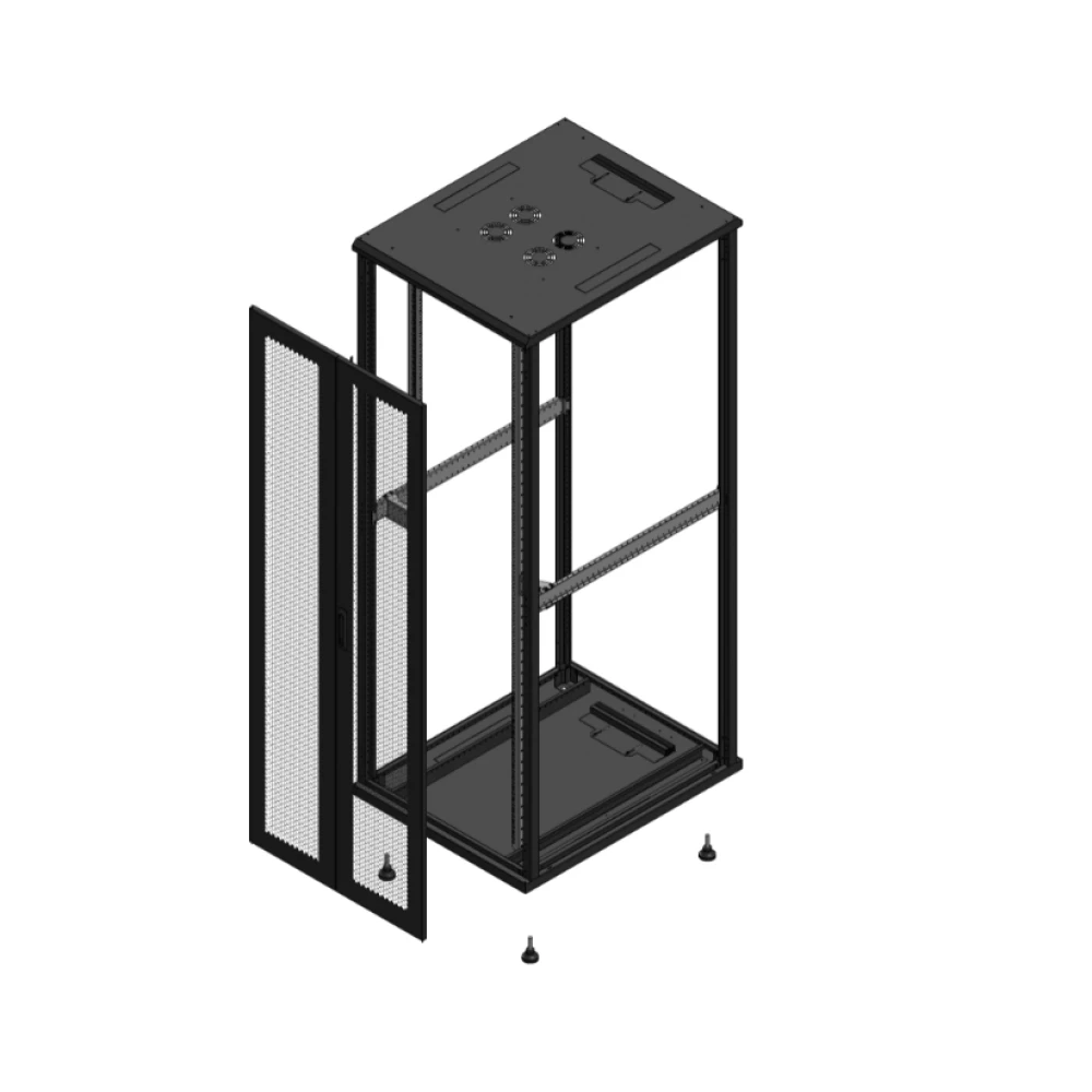 Gigamedia Vloer patchkast av dubbel per SP ex 19" 47he 800x1000mm zwart 7047810ppdspex