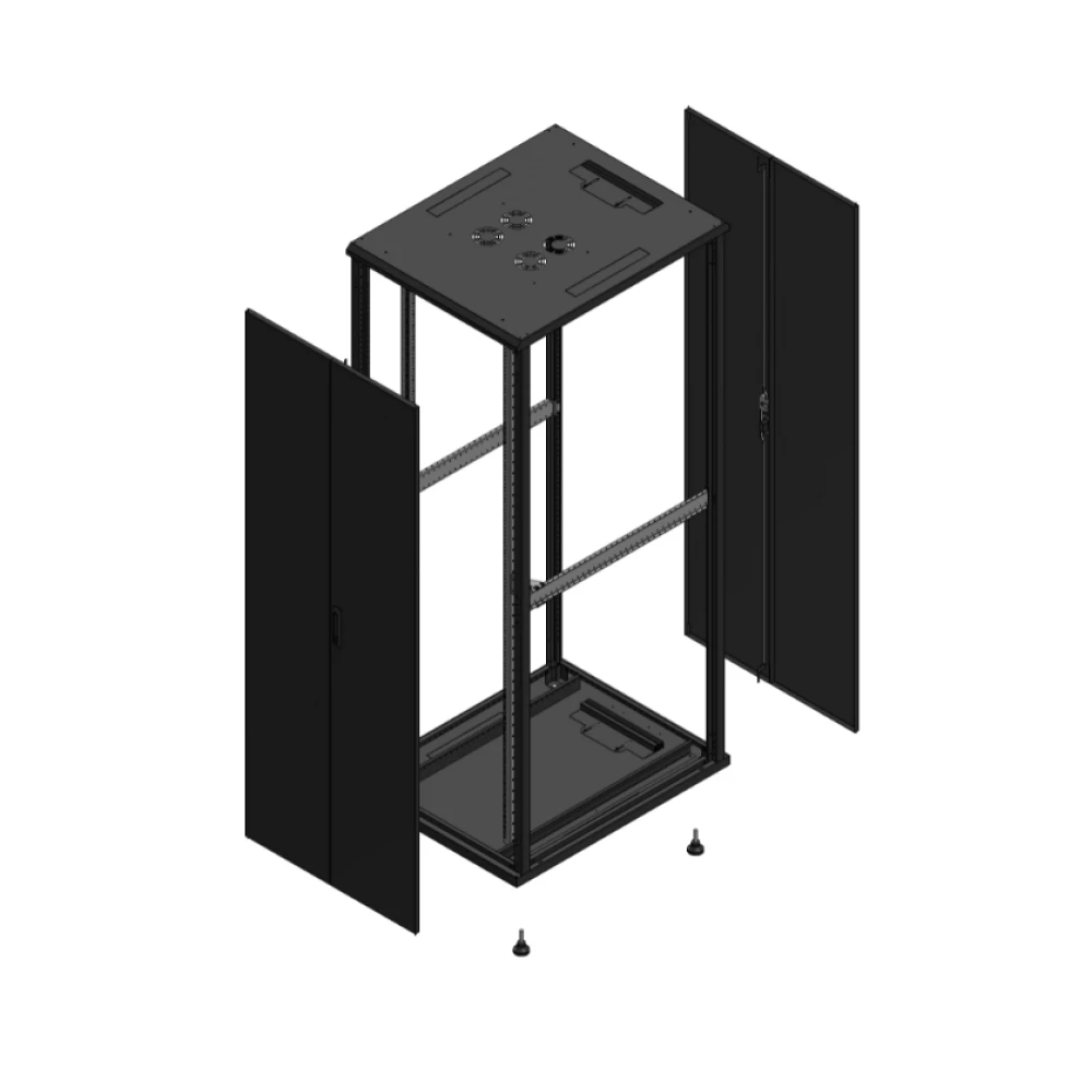 Gigamedia Vloer patchkast av dubbel tol ar dubbel tol ex 19" 47he 800x1000mm zwart 7047810ptdptdex