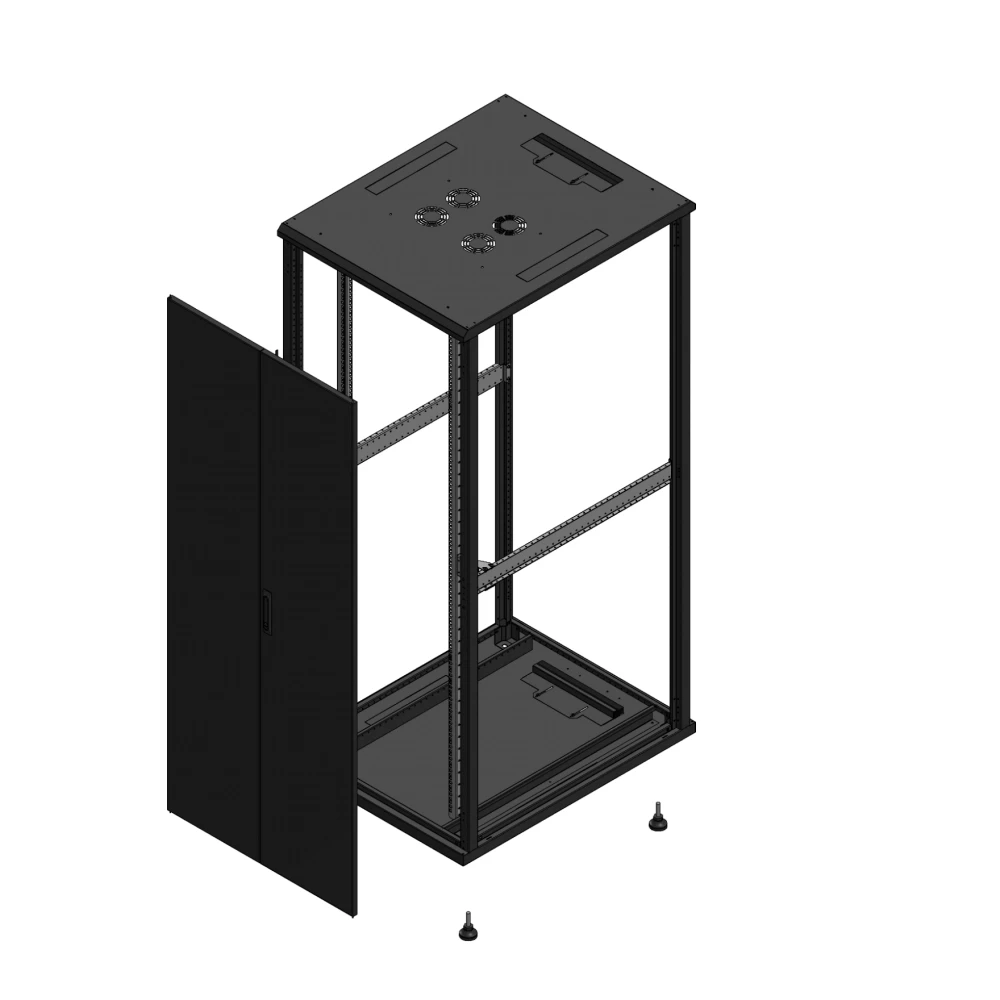 Gigamedia Vloer patchkast av dubbel tol SP ex 19" 42he 800x1000mm zwart 7042810ptdspex