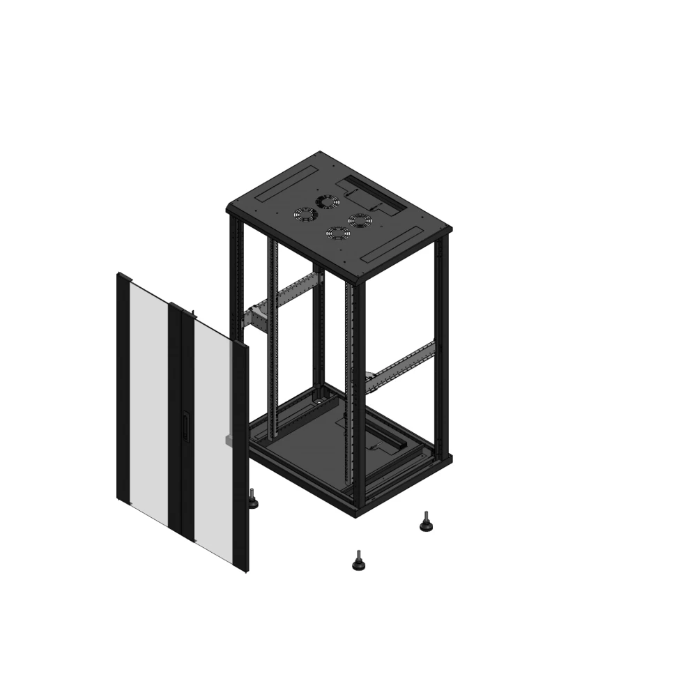Gigamedia Vloer patchkast av dubbel ver SP ex 19" 26he 800x600mm zwart 702686pvdspex