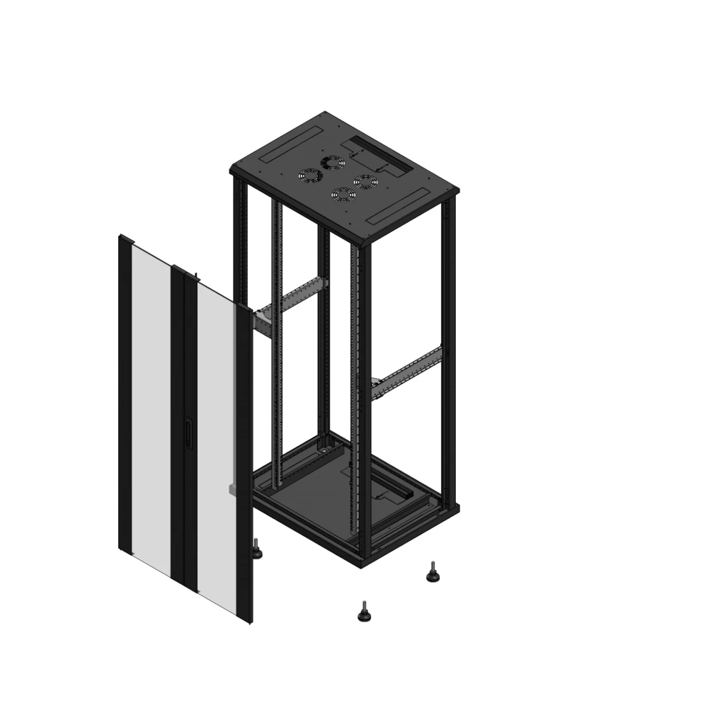 Gigamedia Vloer patchkast av dubbel ver SP ex 19" 36he 800x600mm zwart 703686pvdspex