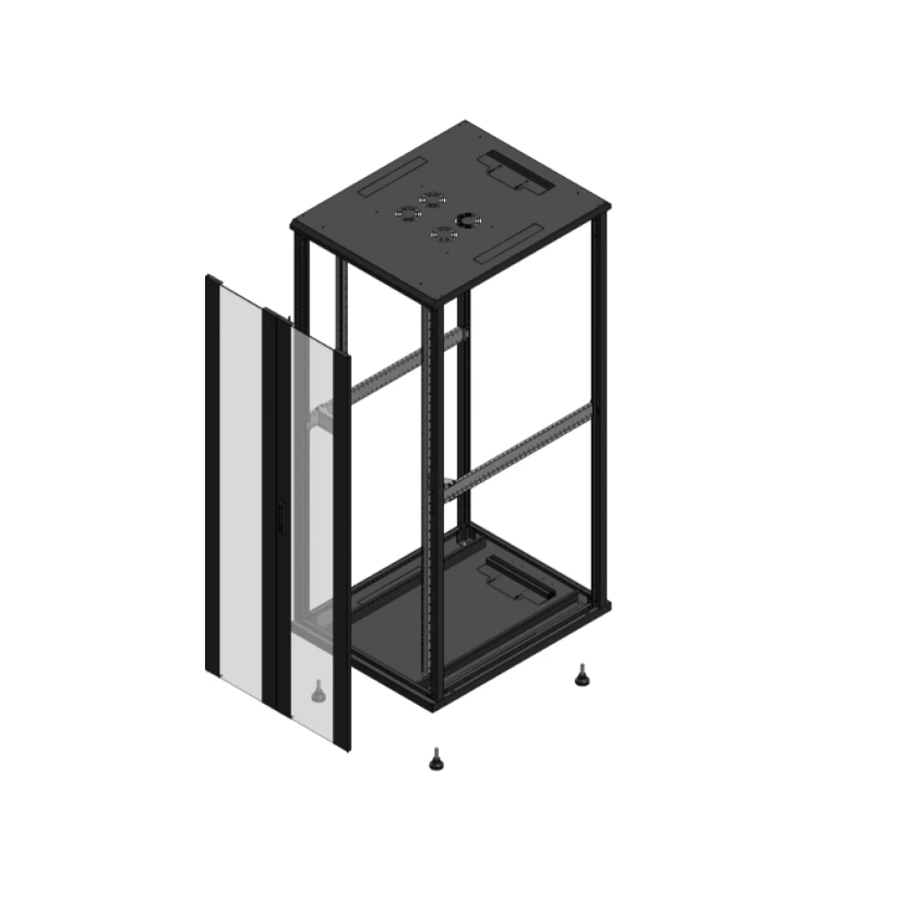 Gigamedia Vloer patchkast av dubbel ver SP ex 19" 42he 800x1000mm zwart 7042810pvdspex