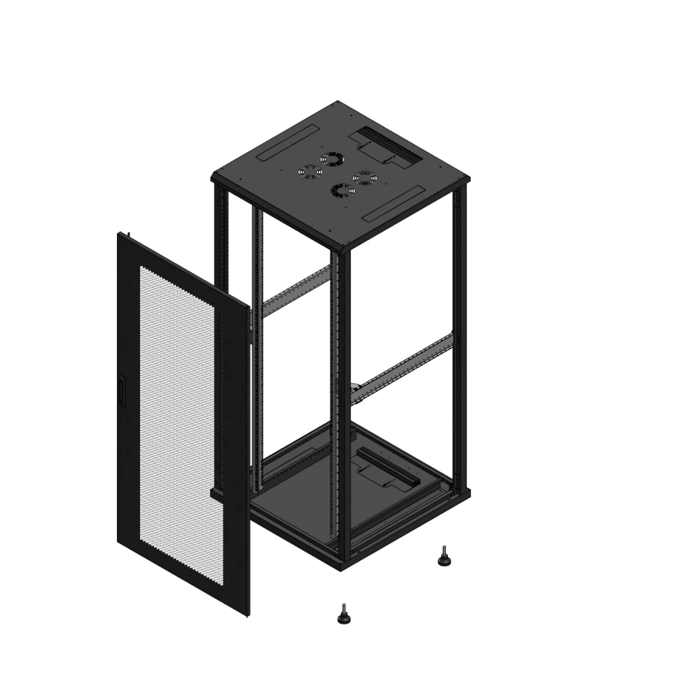 Gigamedia Vloer patchkast av enkel per SP ex 19" 36he 800x800mm zwart 703688ppsspex