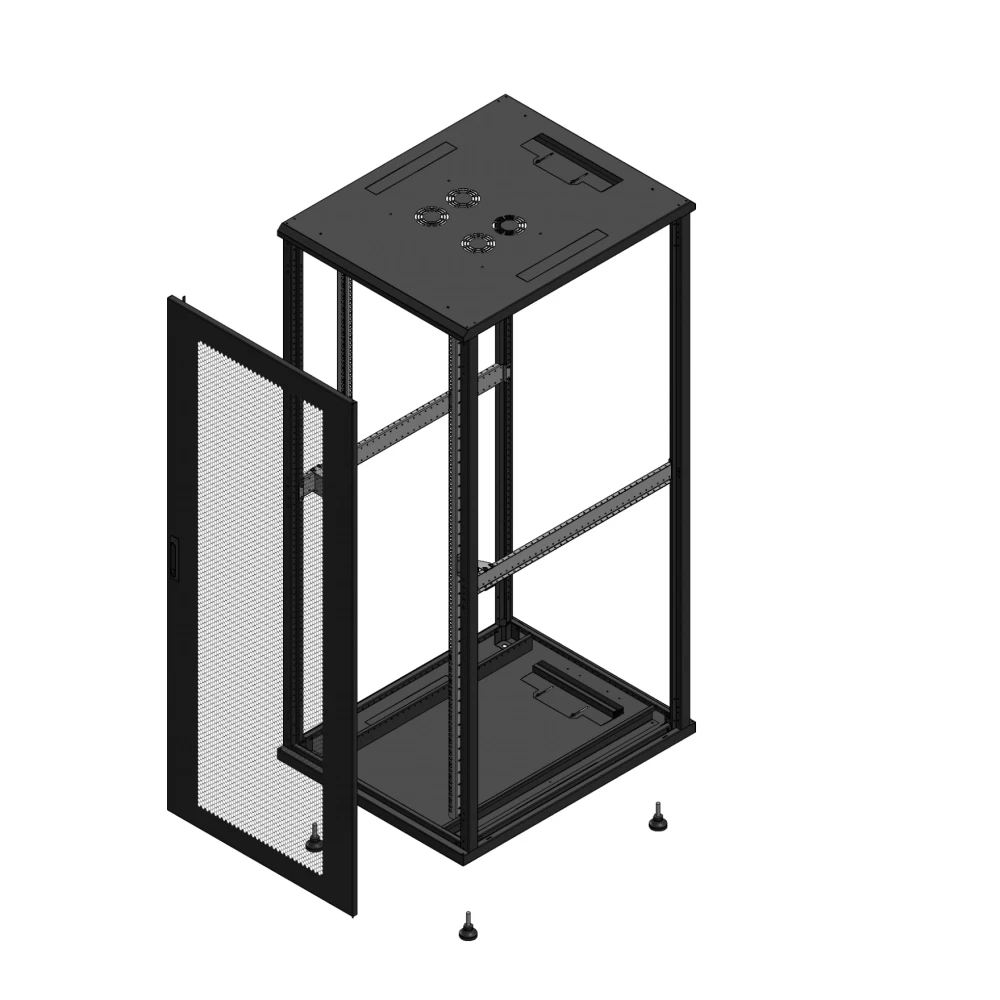 Gigamedia Vloer patchkast av enkel per SP ex 19" 42he 800x1000mm zwart