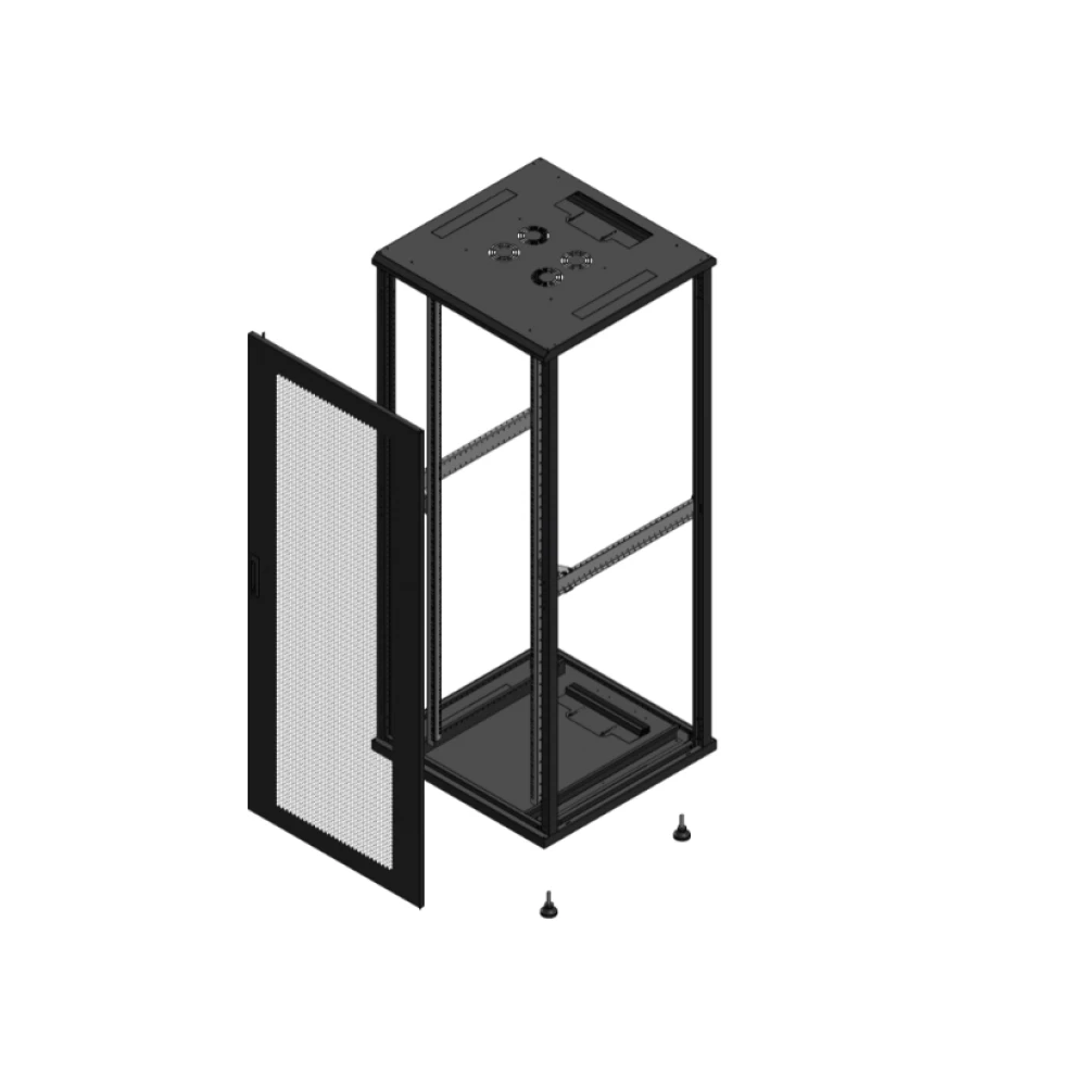 Gigamedia Vloer patchkast av enkel per SP ex 19" 42he 800x800mm zwart 704288ppsspex