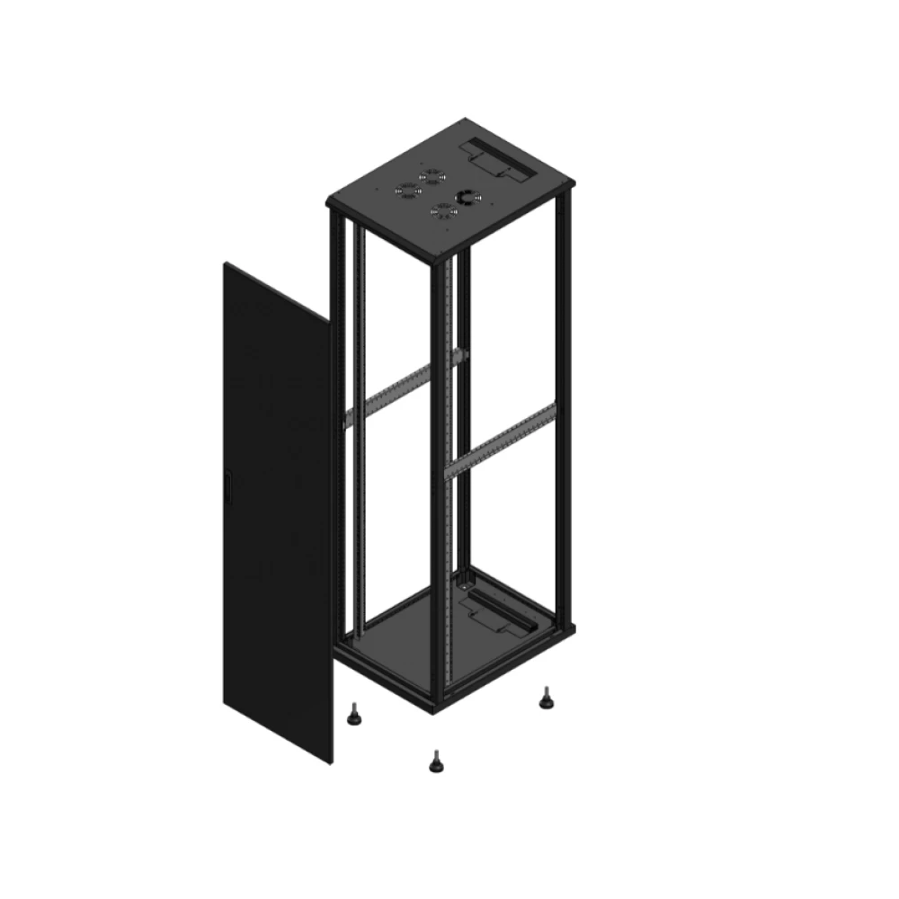 Gigamedia Vloer patchkast av enkel tol SP ex 19" 47he 600x800mm zwart 704768ptsspex