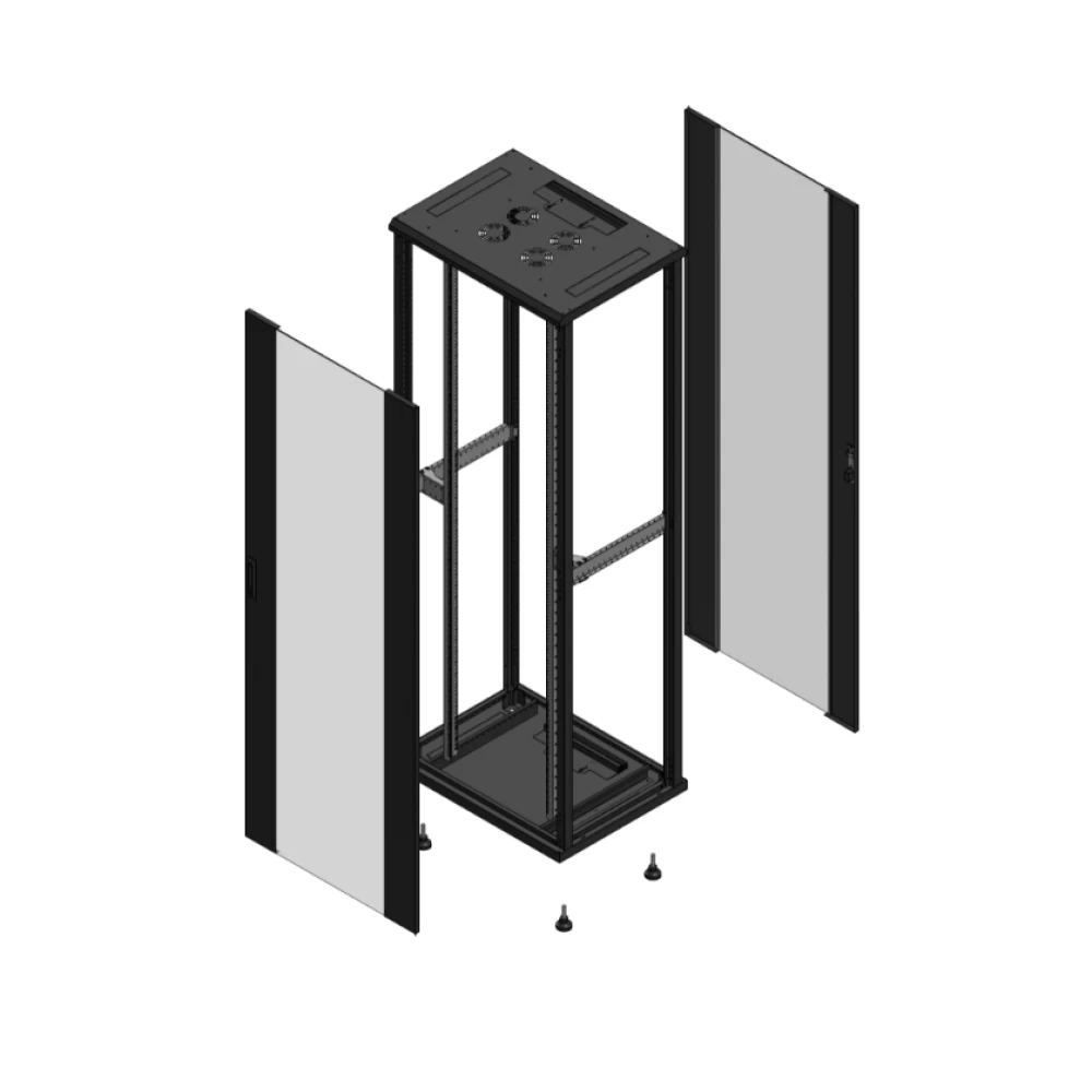 Gigamedia Vloer patchkast av enkel ver ar enkel ver ex 19" 47he 800x600mm zwart 704786pvspvsex