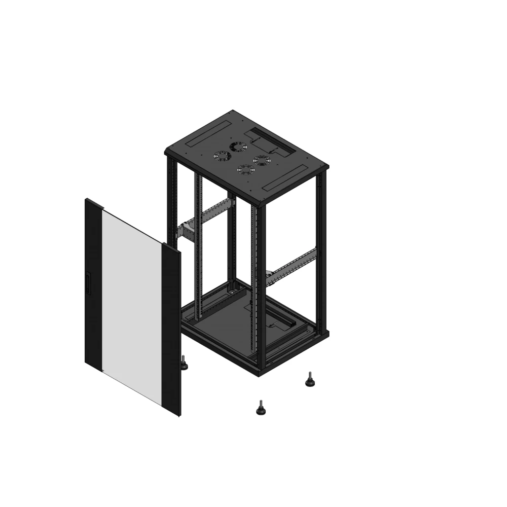 Gigamedia Vloer patchkast av enkel ver SP ex 19" 26he 800x600mm zwart 702686pvsspex