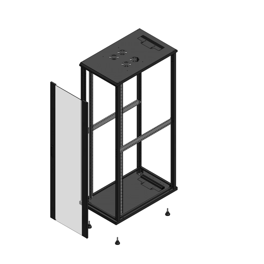 Gigamedia Vloer patchkast av enkel ver SP ex 19" 42he 600x1000mm zwart 7042610pvsspex