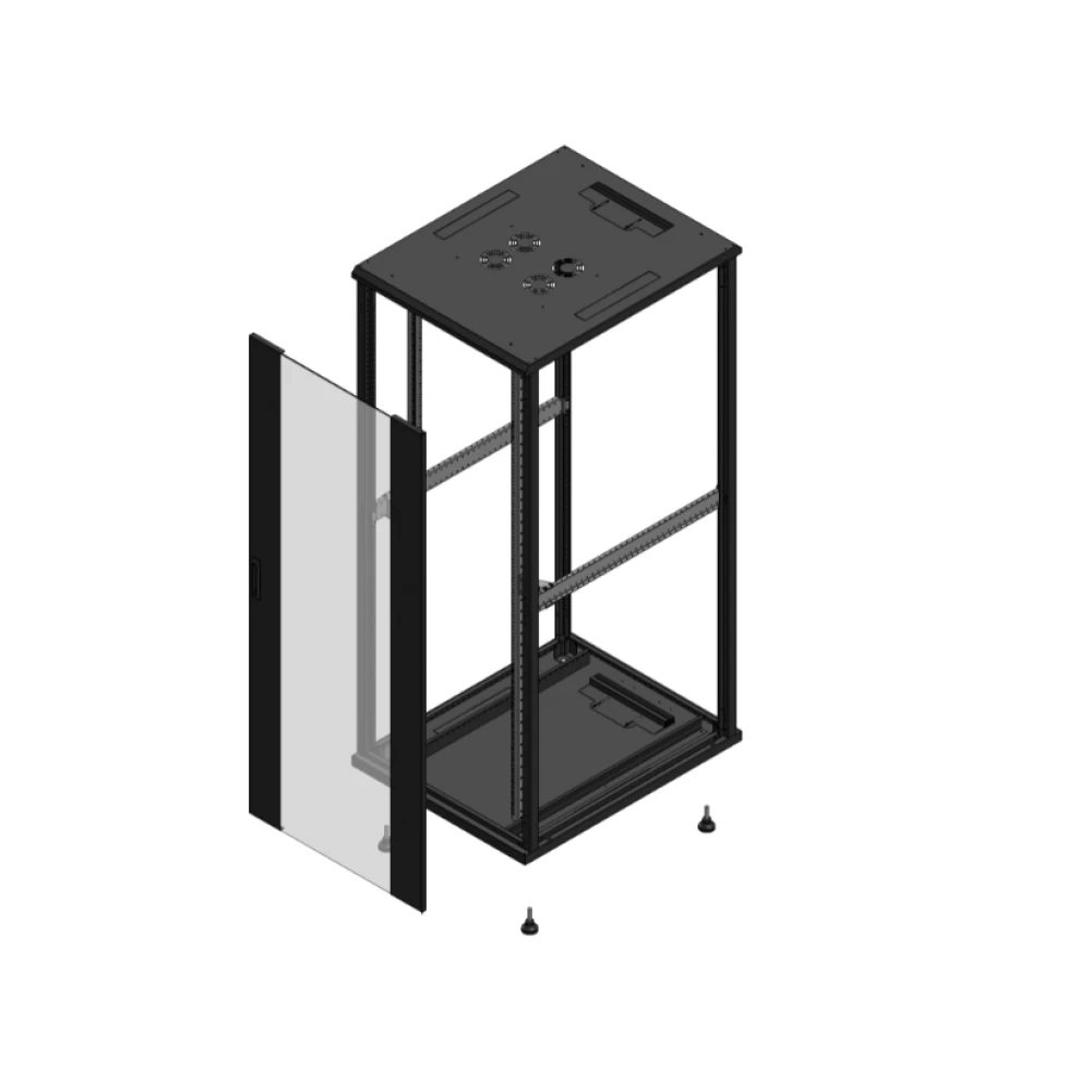 Gigamedia Vloer patchkast av enkel ver SP ex 19" 42he 800x1000mm zwart 7042810pvsspex