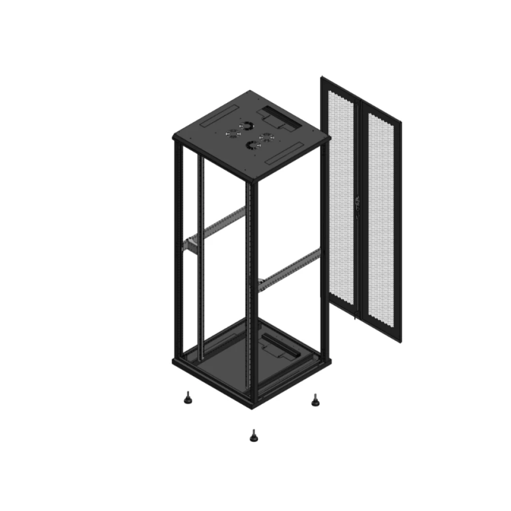 Gigamedia Vloer patchkast SP ar dubbel per ex 19" 42he 800x800mm zwart 704288spppdex