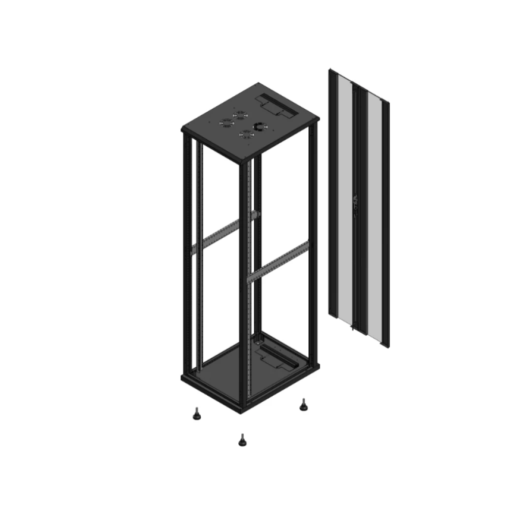 Gigamedia Vloer patchkast SP ar dubbel ver ex 19" 47he 600x800mm zwart 704768sppvdex