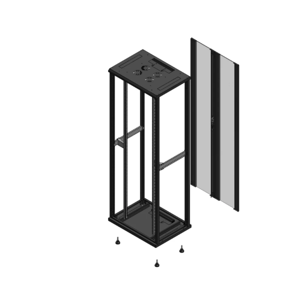 Gigamedia Vloer patchkast SP ar dubbel ver ex 19" 47he 800x600mm zwart 704786sppvdex