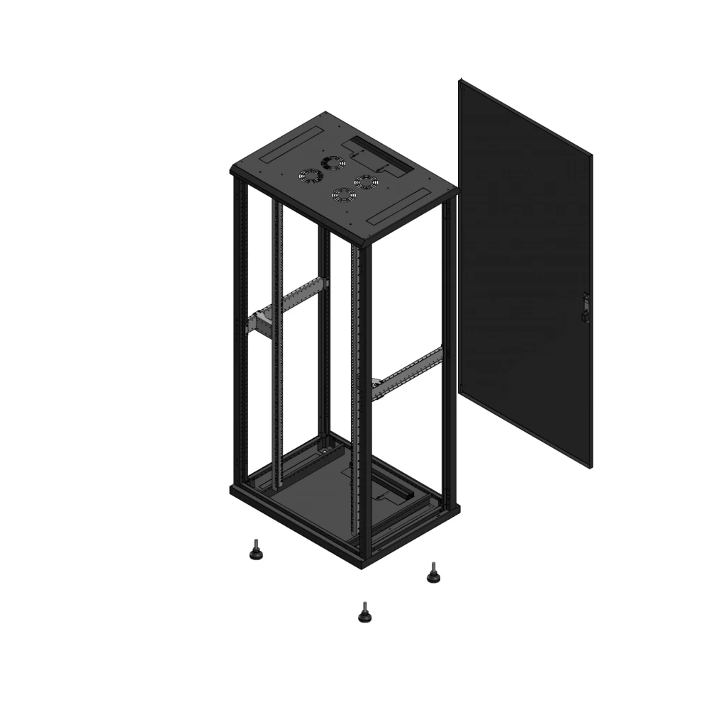 Gigamedia Vloer patchkast SP ar enkel tol ex 19" 36he 800x600mm zwart 703686spptsex