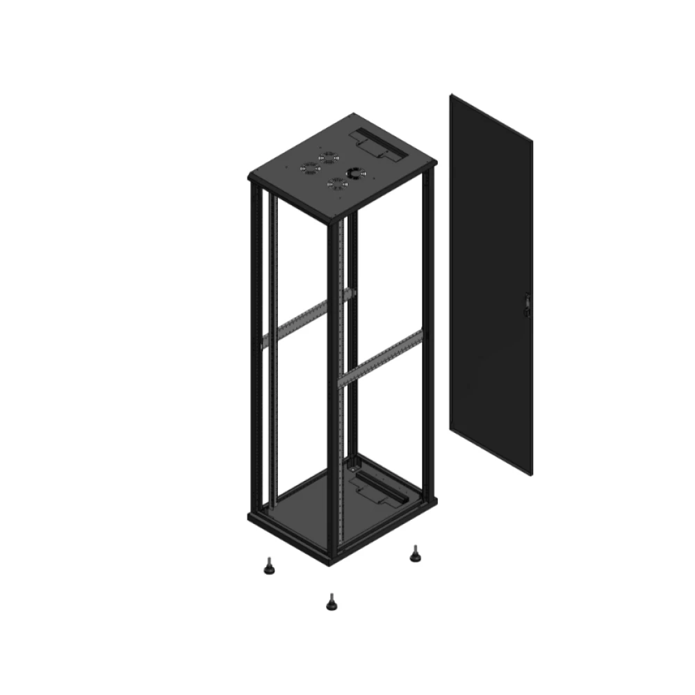 Gigamedia Vloer patchkast SP ar enkel tol ex 19" 47he 600x800mm zwart 704768spptsex