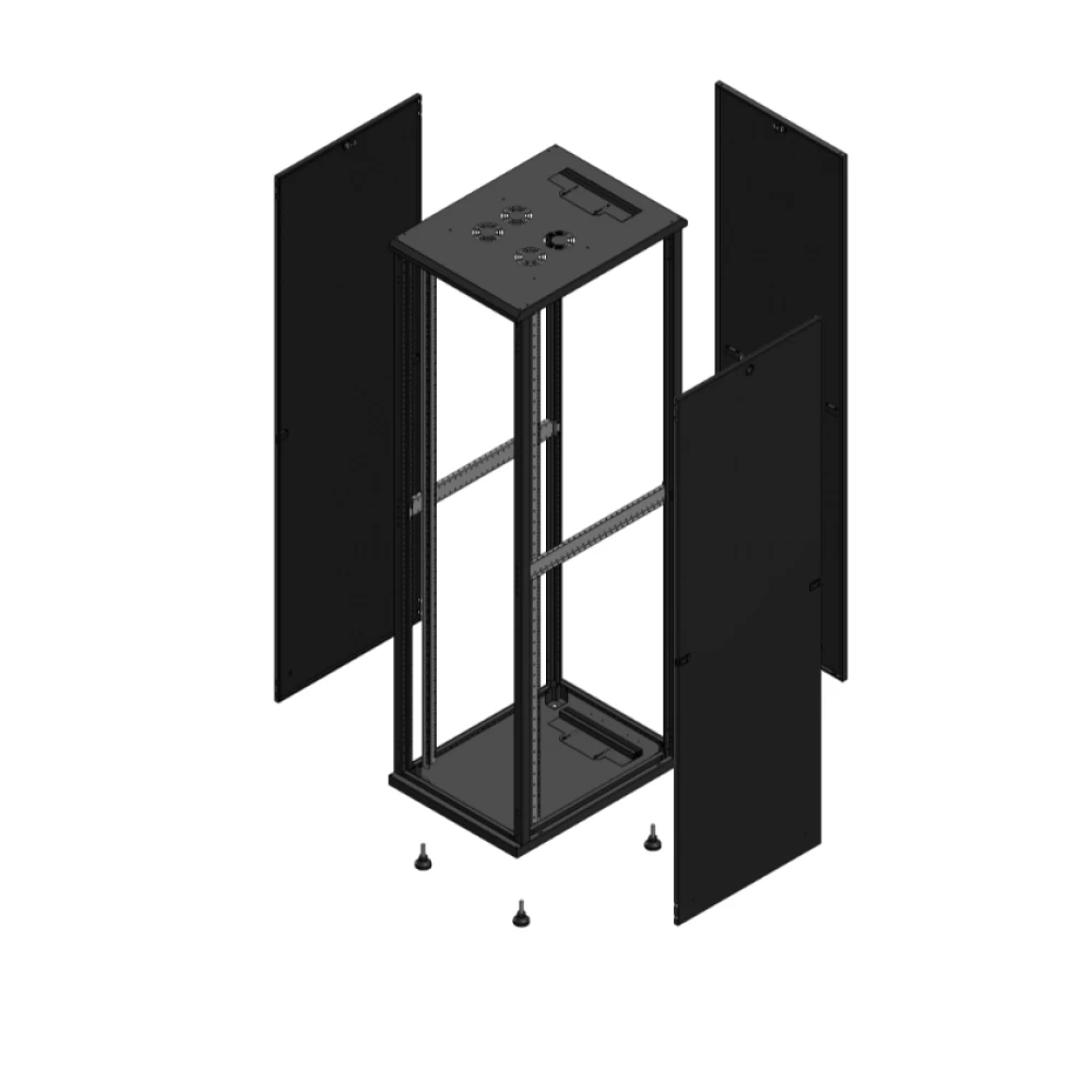 Gigamedia Vloer patchkast SP par 19" 47he 600x800mm zwart 704768sppar