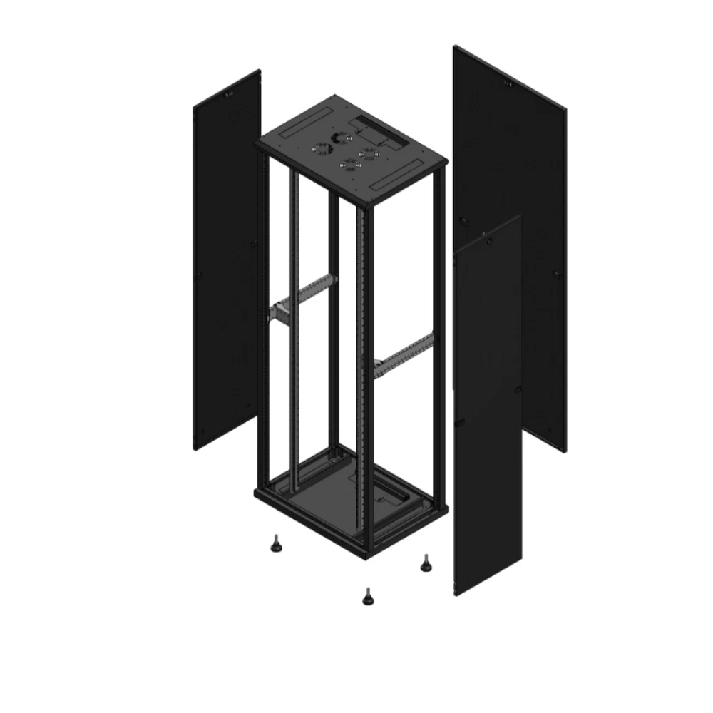 Gigamedia Vloer patchkast SP par 19" 47he 800x600mm zwart 704786sppar