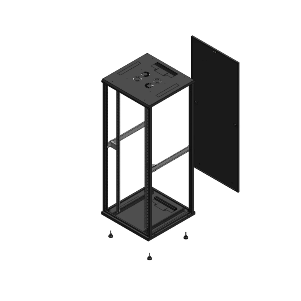 Gigamedia Vloer patchkast SP par ex 19" 42he 800x800mm zwart 704288spparex