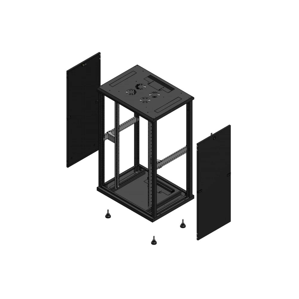 Gigamedia Vloer patchkast SP SP 19" 26he 800x600mm zwart 702686SPSP