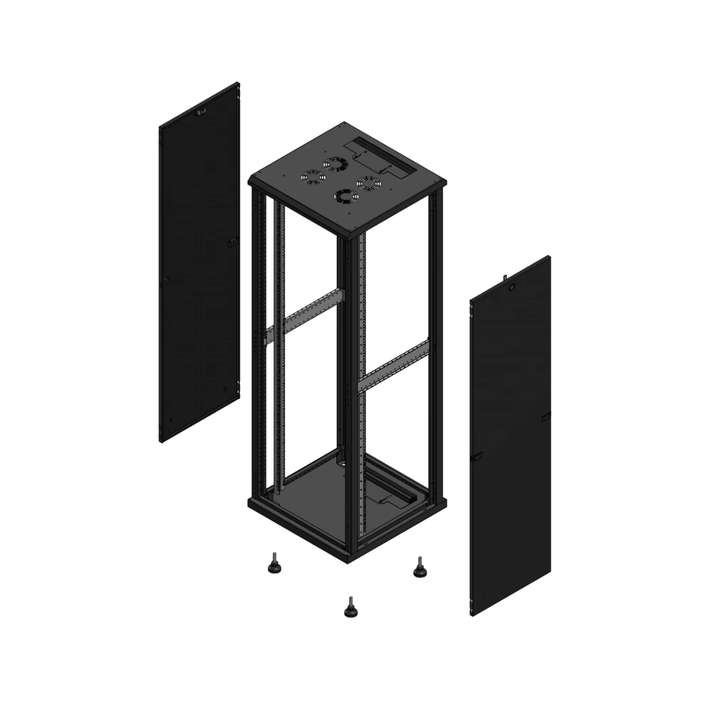 Gigamedia Vloer patchkast SP SP 19" 36he 600x600mm zwart 703666SPSP