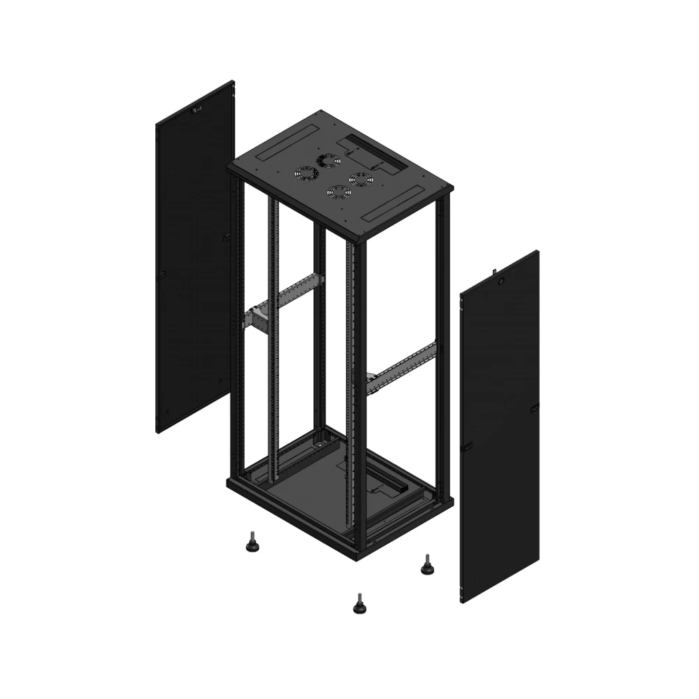 Gigamedia Vloer patchkast SP SP 19" 36he 800x600mm zwart 703686SPSP