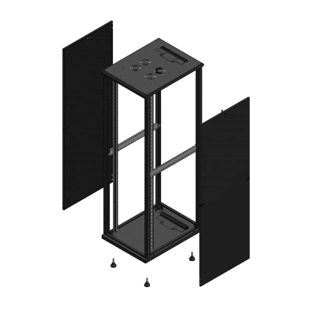 Gigamedia Vloer patchkast SP SP 19" 42he 600x800mm zwart 704268SPSP