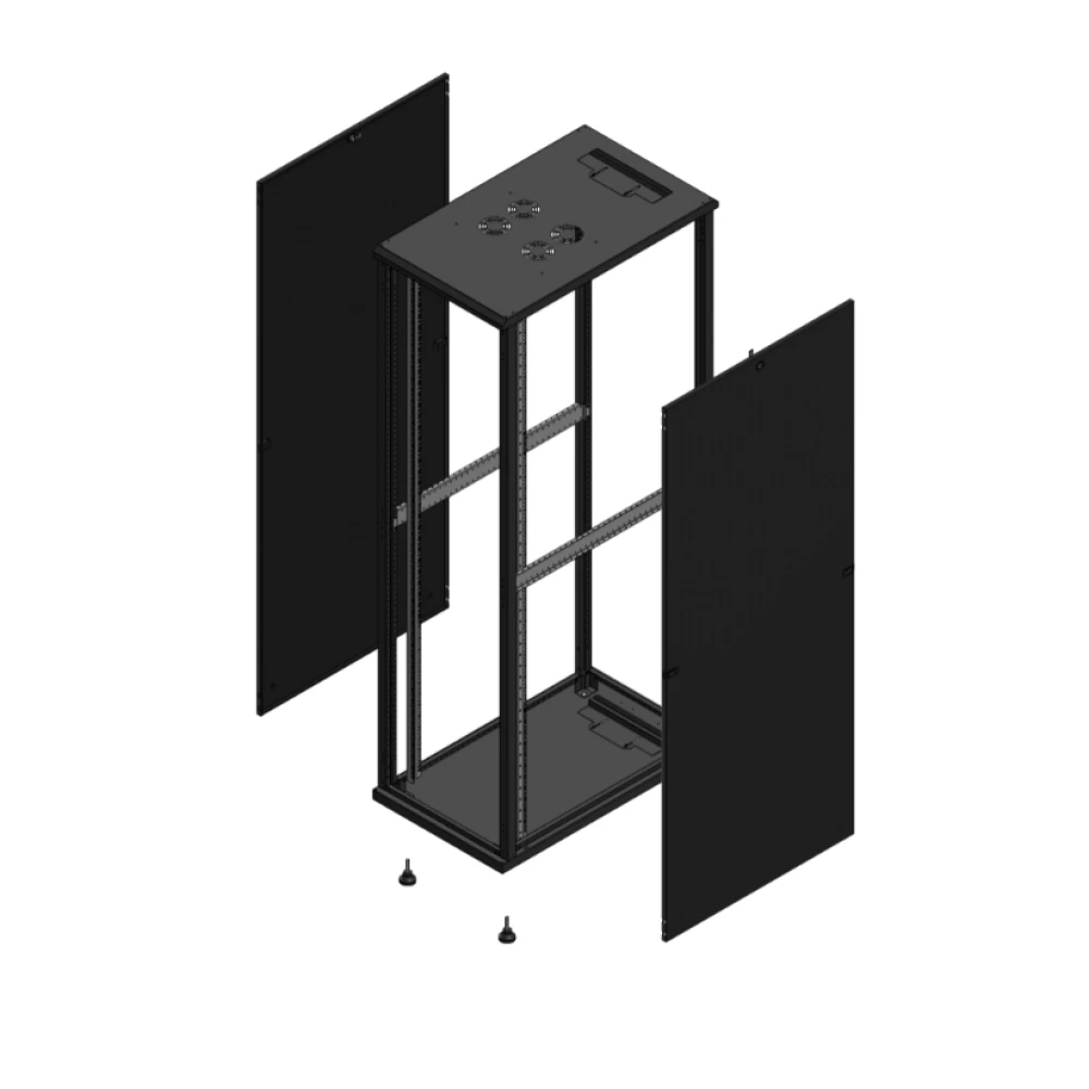 Gigamedia Vloer patchkast SP SP 19" 47he 600x1000mm zwart 7047610SPSP
