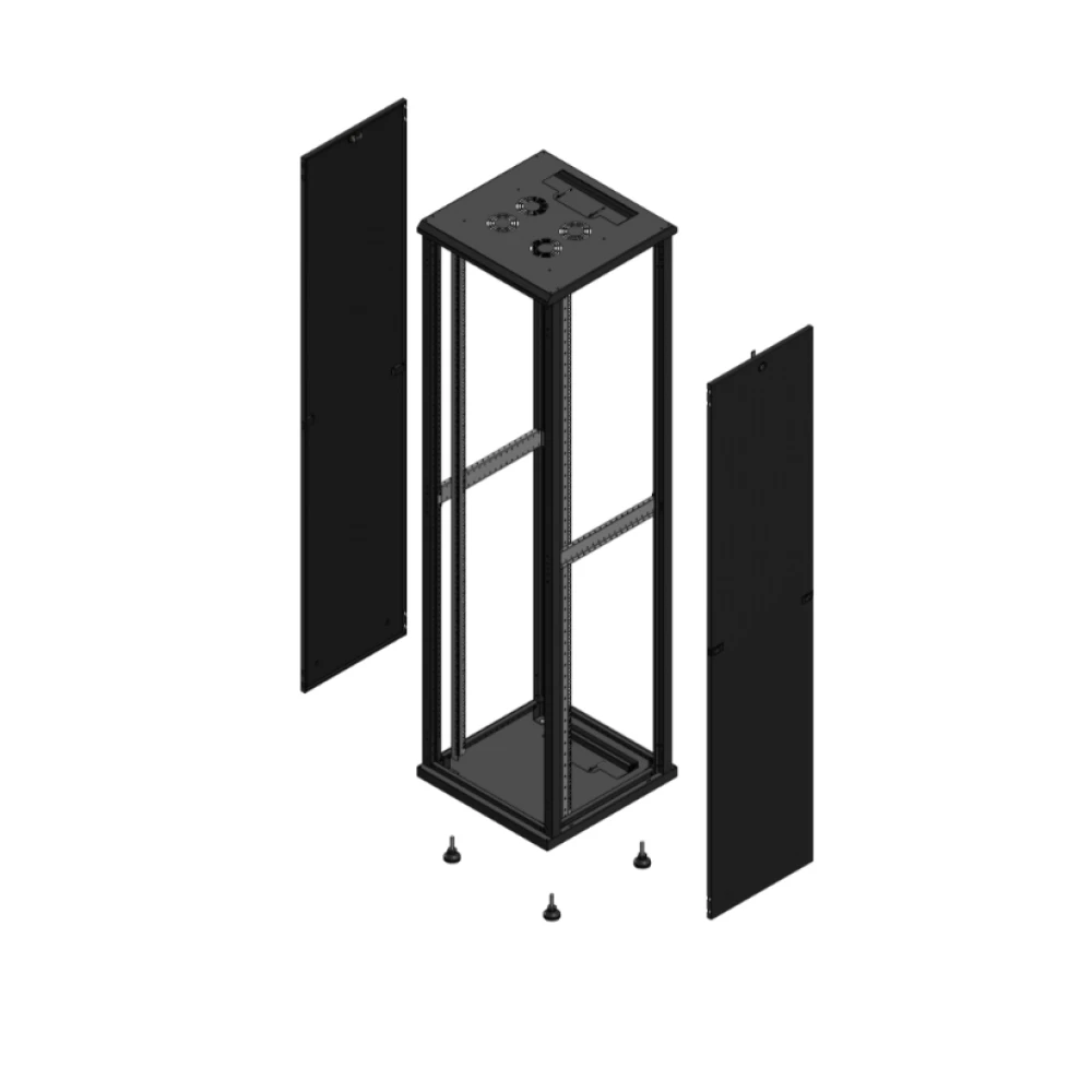 Gigamedia Vloer patchkast SP SP 19" 47he 600x600mm zwart 704766SPSP