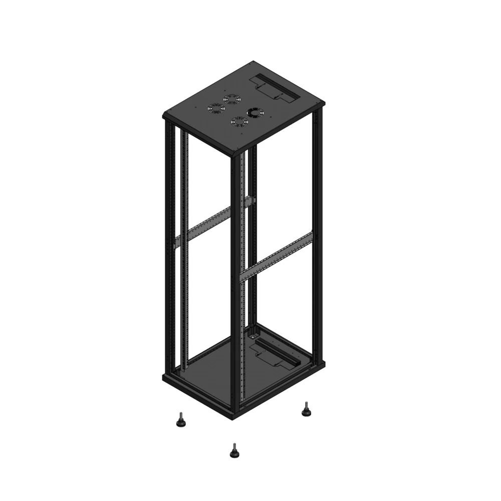 Gigamedia Vloer patchkast SP SP ex 19" 42he 600x800mm zwart 704268spspex