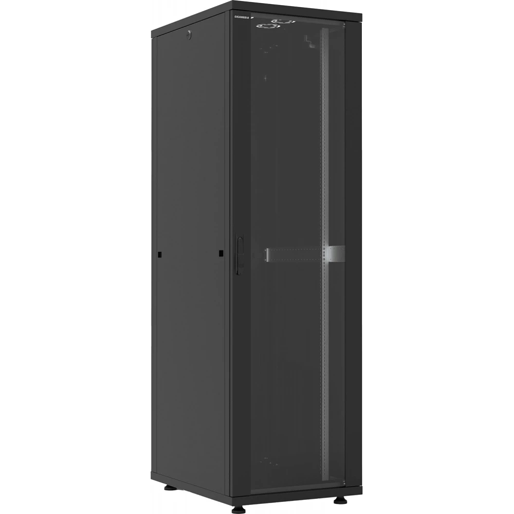 Gigamedia Vloerkast 19? inirack 42u 600x800 zwart
