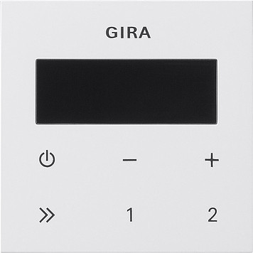 Gira Bedieningsgedeelte inbouwradio RDS system 55 zuiver wit