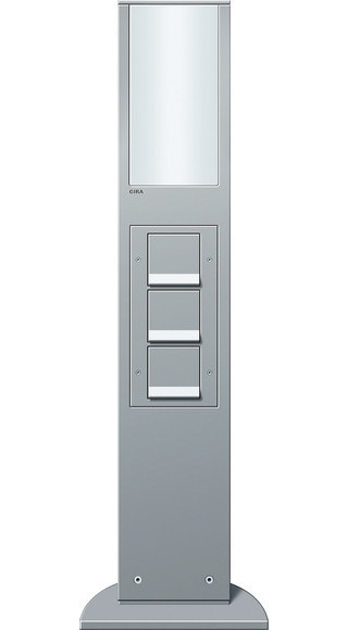 Gira energiezuil / lichtzuil E-Zuil lichtel. + 3X WCD/ra SP 769 MM energiezuil KL.alum.