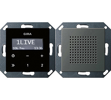 Gira INBOUWRADIO RDS 55 EDLSTL Gira INBOUWRADIO RDS 55 EDLSTL
