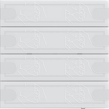 Gira ONE KNX TAST4  4V TS4 WIT RGU
