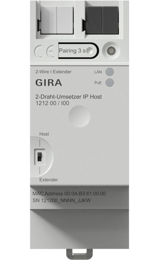 Gira Non-Design 2-DR-omzetter ip host deurcommunicatie