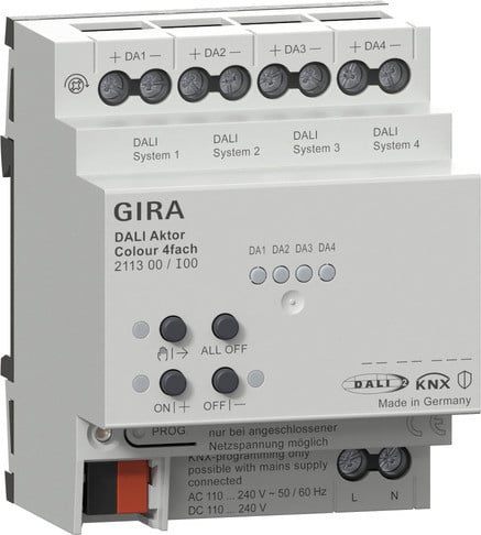 Gira Non-Design Dali Act. colour 4-V KNX din-rail