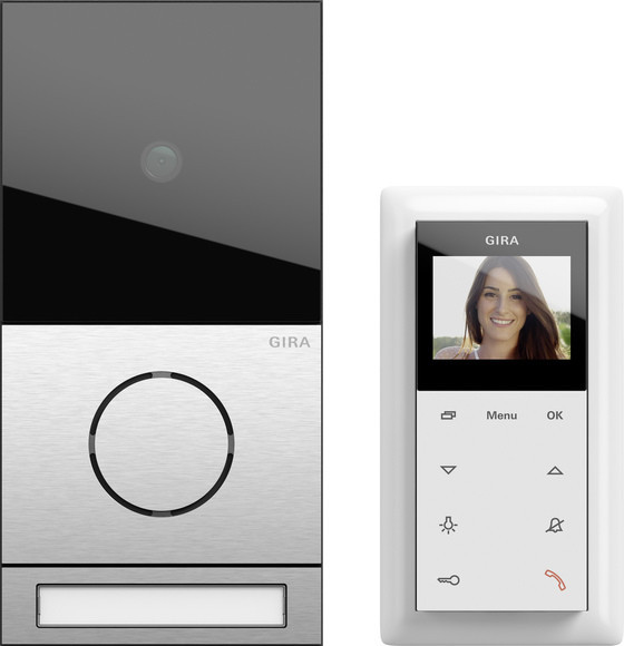 Gira Non-Design Eengez.Won.-pakket audio system 106 edelstaal